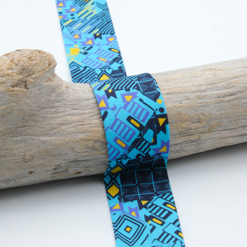 30MM Pacific Ocean Ethnic Bias Tape - Maison Klem